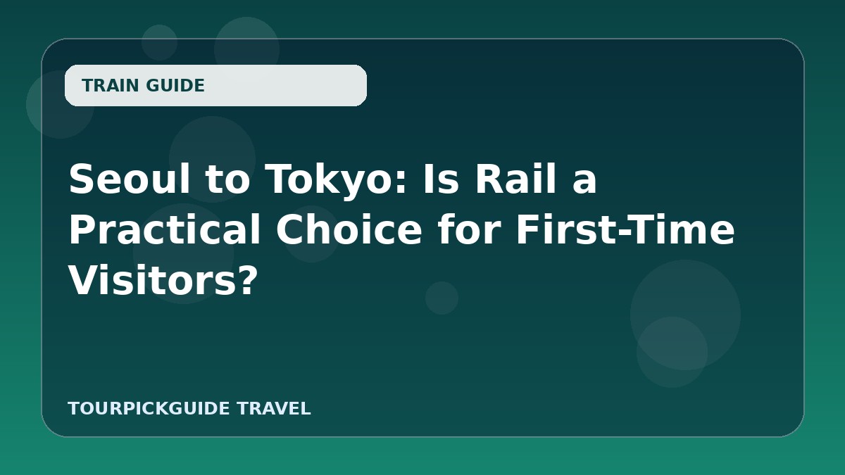 Seoul to Tokyo: Is Rail a Practical Choice for First-Time Visitors?