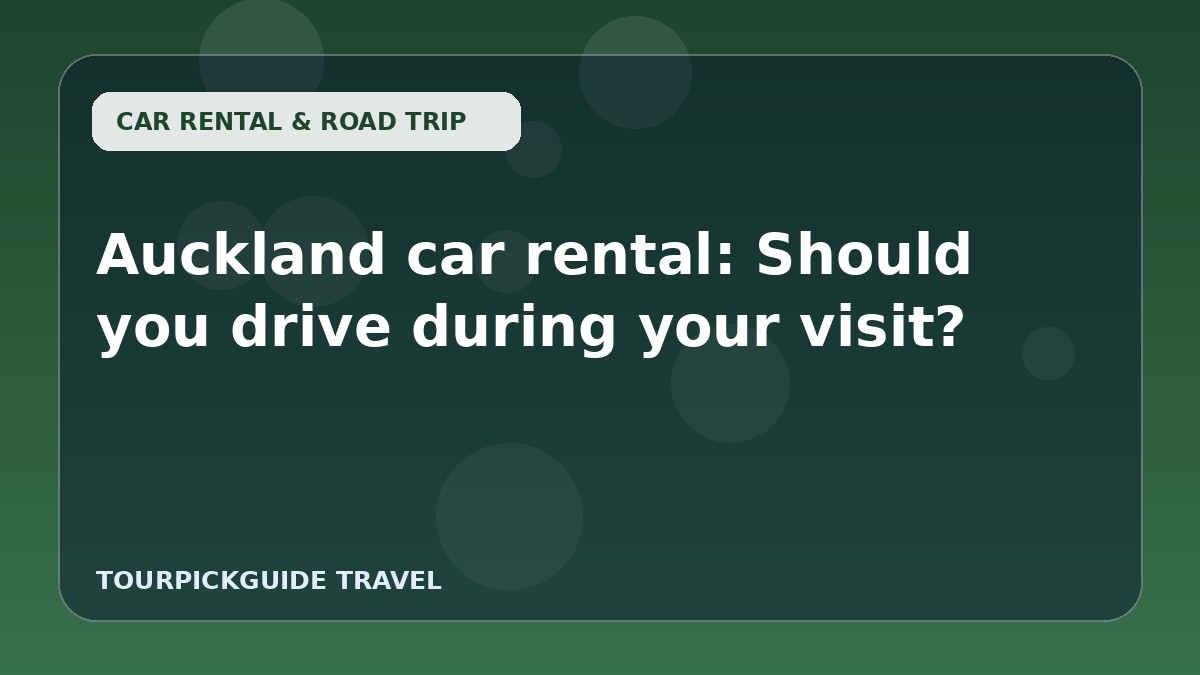 Auckland car rental: Should you drive during your visit?