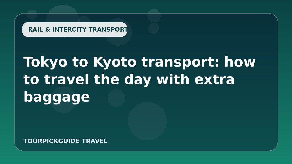 Tokyo to Kyoto transport: how to travel the day with extra baggage