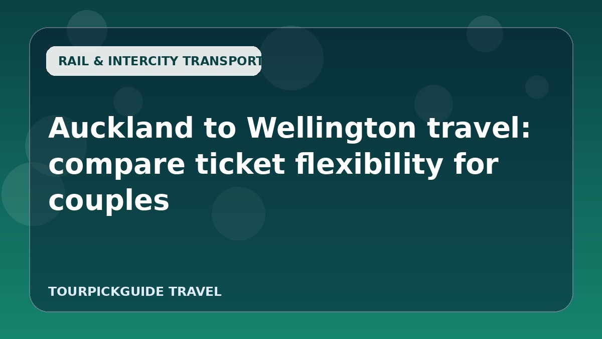 Auckland to Wellington travel: compare ticket flexibility for couples