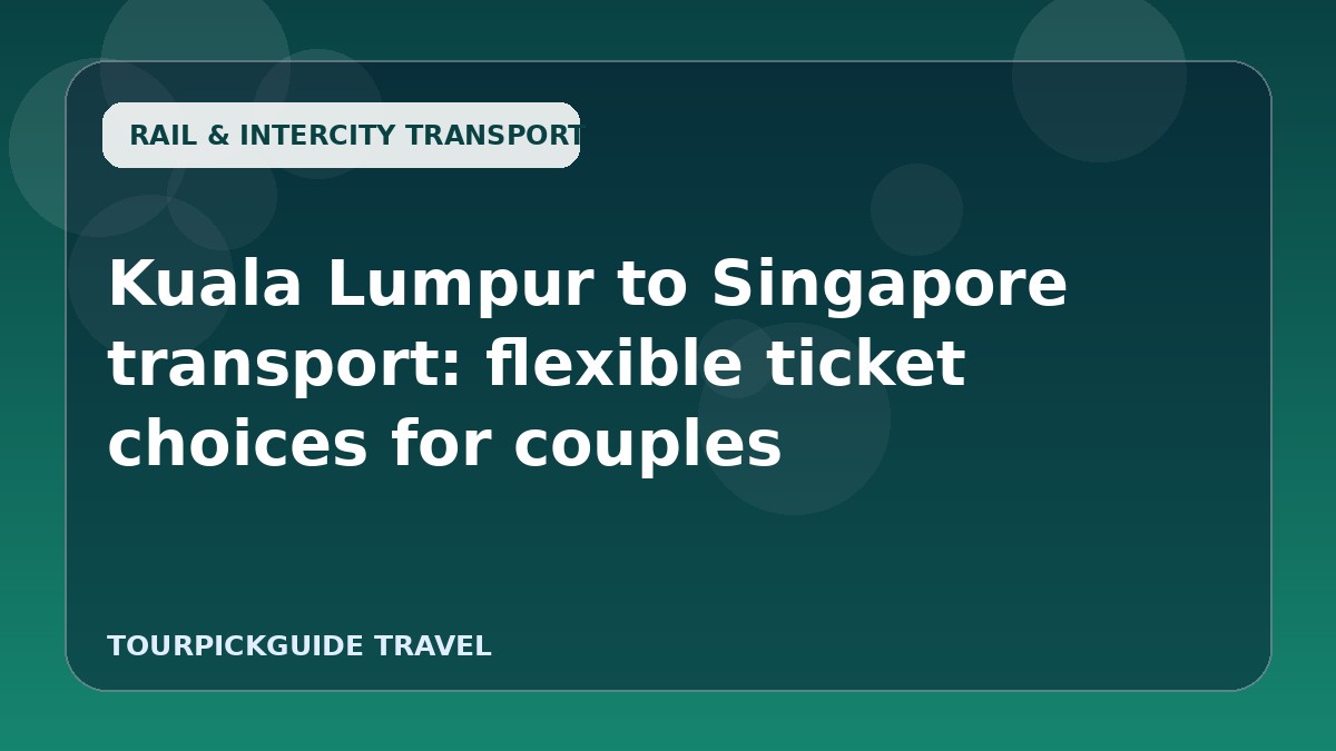 Kuala Lumpur to Singapore transport: flexible ticket choices for couples